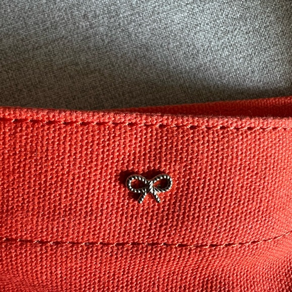 ANYA HINDMARCH-CANVAS TOTE-
Orange “Newspaper and Magazine “ with leather strap - Picture 2 of 7